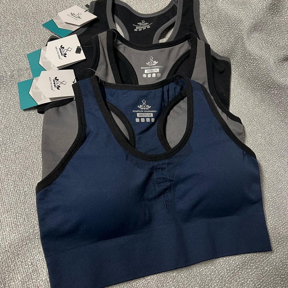 HEATHYOGA SPORTS BRAS . Size M